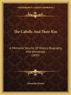 Front cover_The Cabells And Their Kin