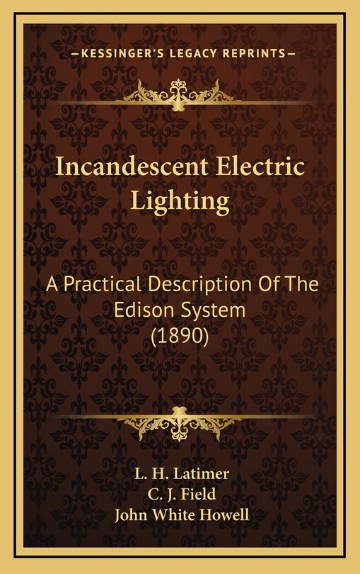 Couverture_Incandescent Electric Lighting