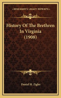 Front cover_History Of The Brethren In Virginia (1908)