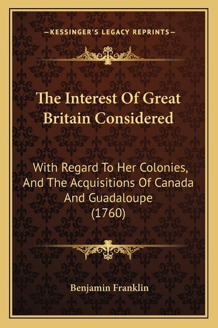 Couverture_The Interest Of Great Britain Considered