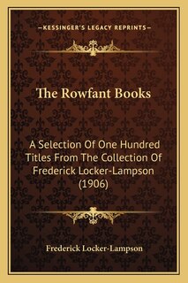 Couverture_The Rowfant Books