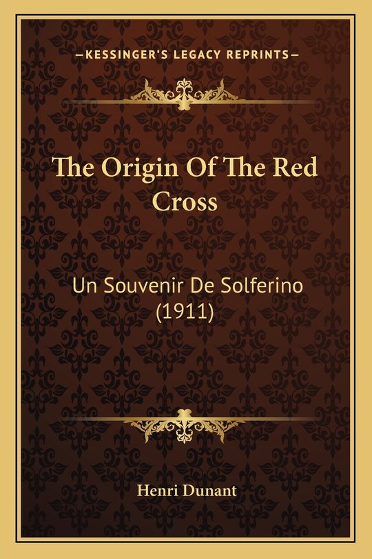Front cover_The Origin Of The Red Cross