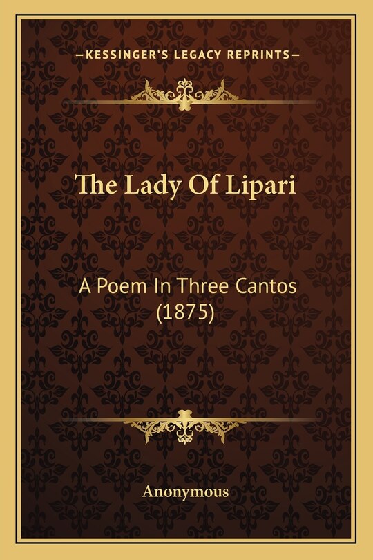 Front cover_The Lady Of Lipari