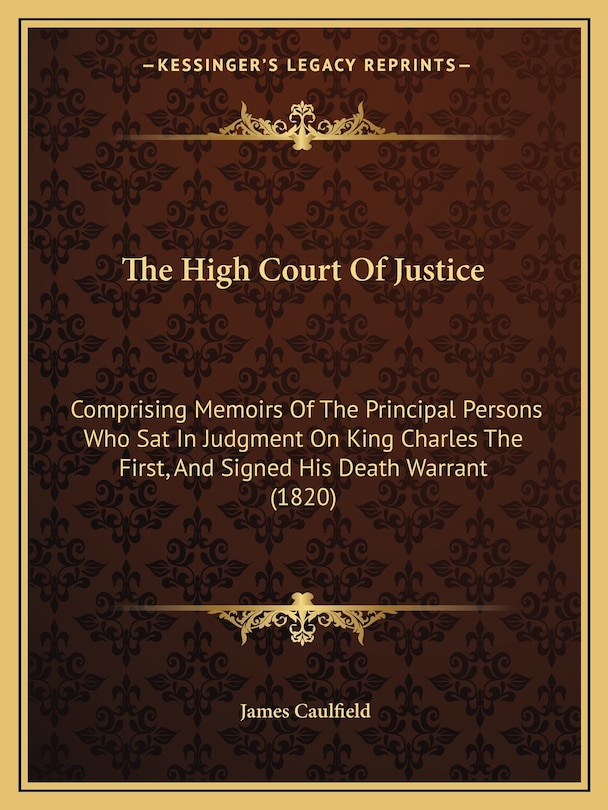 Couverture_The High Court Of Justice