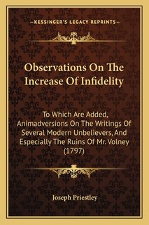Couverture_Observations On The Increase Of Infidelity