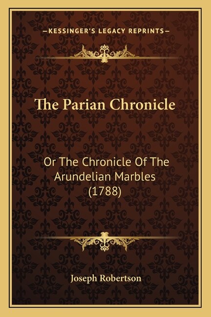 Front cover_The Parian Chronicle