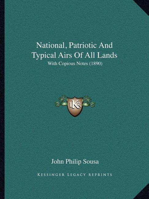 Front cover_National, Patriotic And Typical Airs Of All Lands