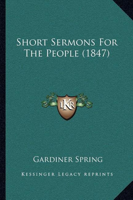 Front cover_Short Sermons For The People (1847)