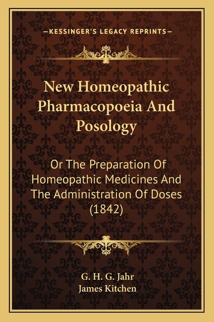Front cover_New Homeopathic Pharmacopoeia And Posology