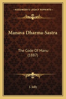 Front cover_Manava Dharma-Sastra