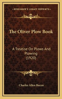 Couverture_The Oliver Plow Book