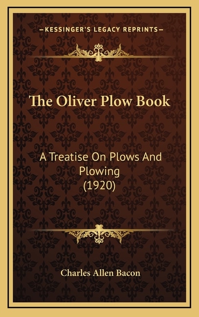 Couverture_The Oliver Plow Book