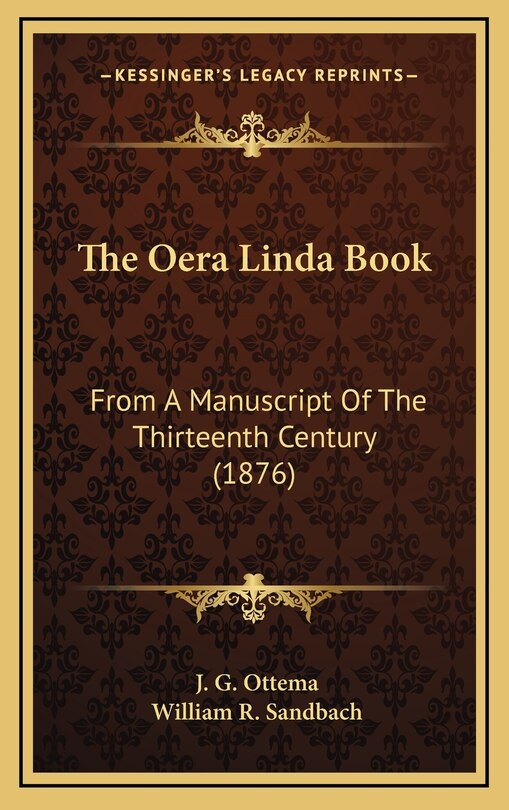 Front cover_The Oera Linda Book
