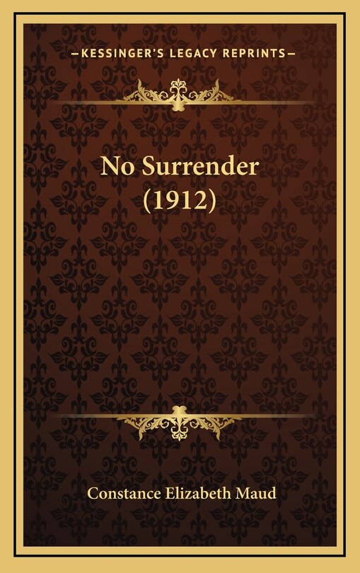 Couverture_No Surrender (1912)