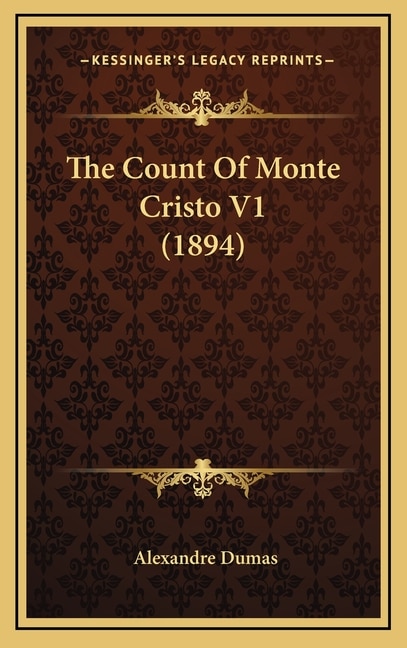 Front cover_The Count Of Monte Cristo V1 (1894)