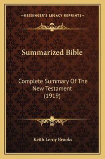Front cover_Summarized Bible