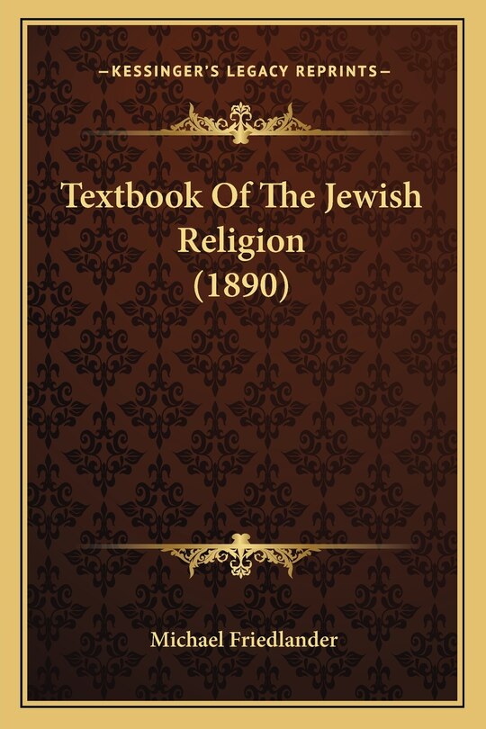 Front cover_Textbook Of The Jewish Religion (1890)