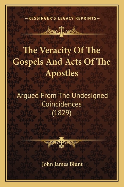 Couverture_The Veracity Of The Gospels And Acts Of The Apostles