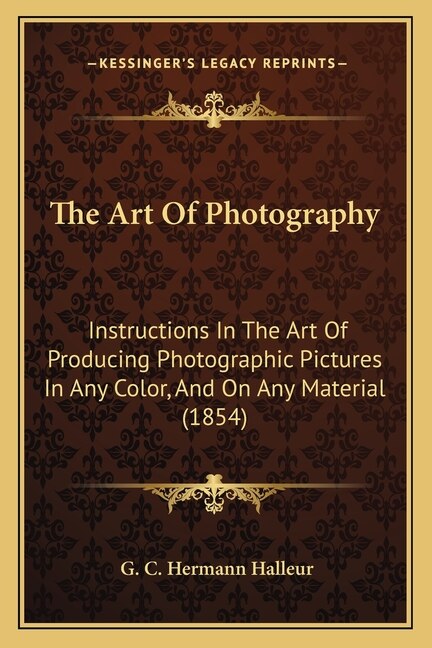 Front cover_The Art Of Photography