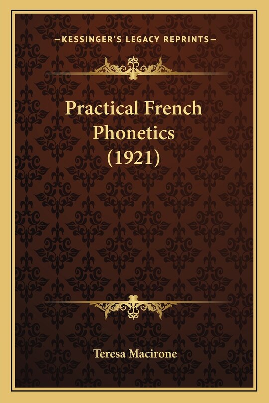 Front cover_Practical French Phonetics (1921)