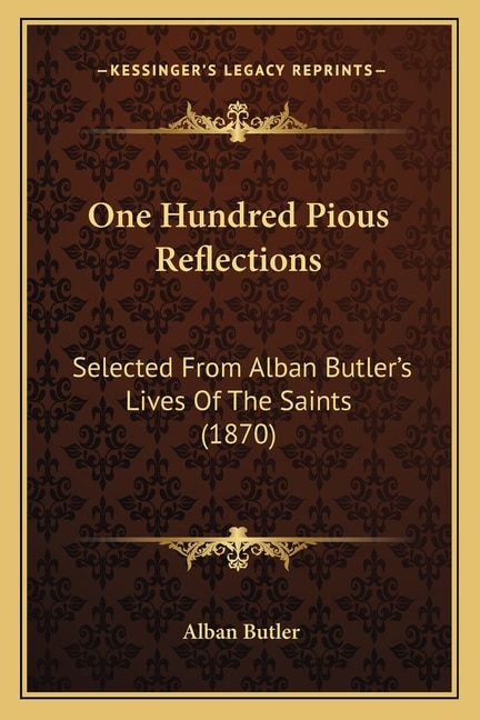 Front cover_One Hundred Pious Reflections