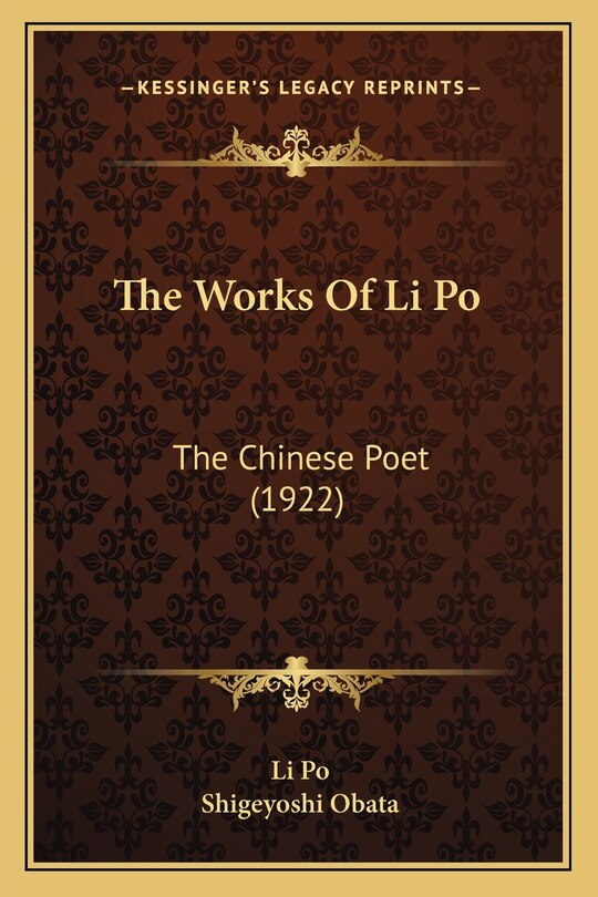 Front cover_The Works Of Li Po