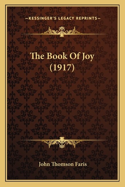 Front cover_The Book Of Joy (1917)