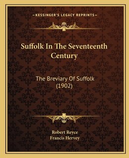 Front cover_Suffolk In The Seventeenth Century