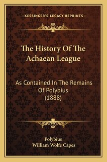 Front cover_The History Of The Achaean League