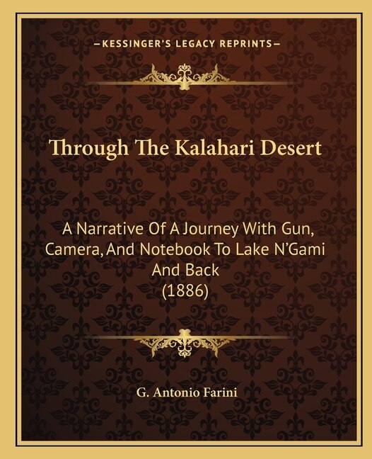 Front cover_Through The Kalahari Desert