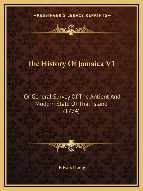 Couverture_The History Of Jamaica V1