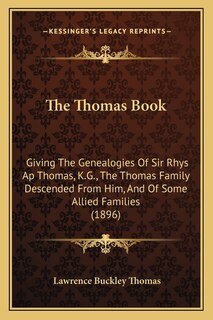 Couverture_The Thomas Book