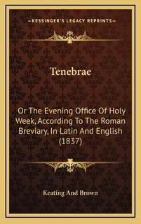 Front cover_Tenebrae