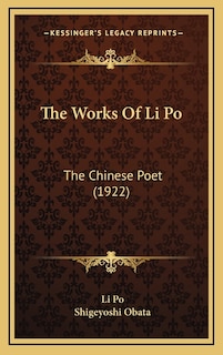 Couverture_The Works Of Li Po