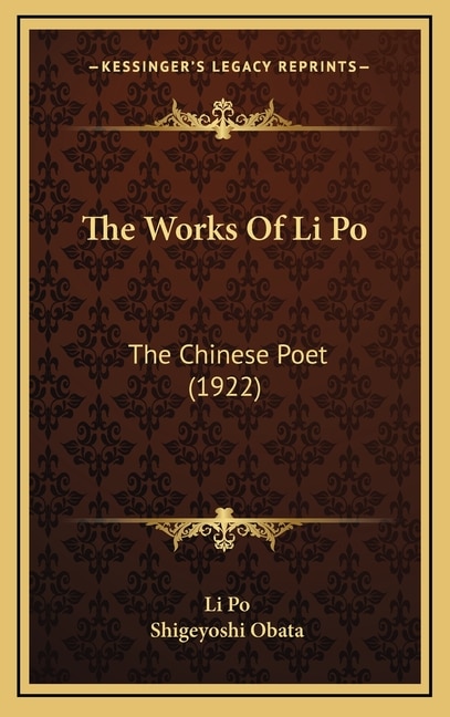 Couverture_The Works Of Li Po