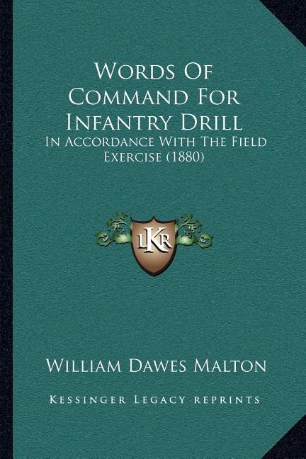 Front cover_Words Of Command For Infantry Drill