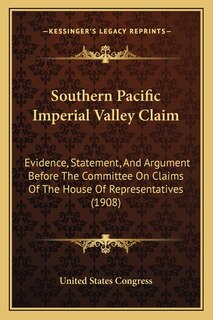 Front cover_Southern Pacific Imperial Valley Claim