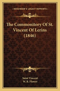 Front cover_The Commonitory Of St. Vincent Of Lerins (1846)