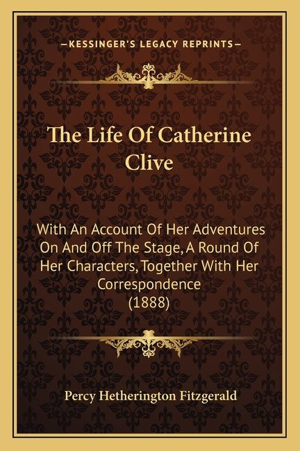 Couverture_The Life Of Catherine Clive