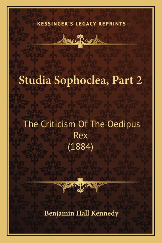 Front cover_Studia Sophoclea, Part 2