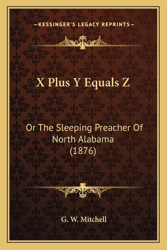 Front cover_X Plus Y Equals Z