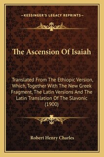 Front cover_The Ascension Of Isaiah