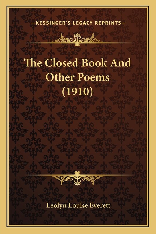 Front cover_The Closed Book And Other Poems (1910)