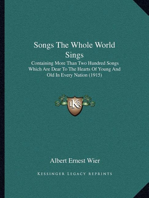 Front cover_Songs The Whole World Sings