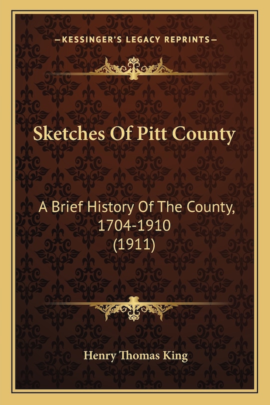 Couverture_Sketches Of Pitt County