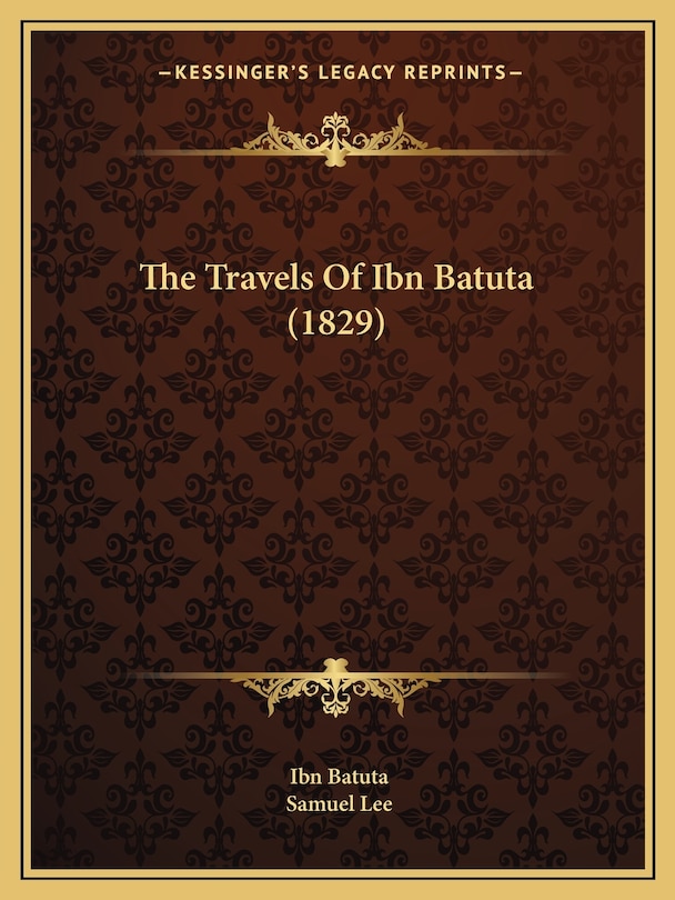 Front cover_The Travels Of Ibn Batuta (1829)