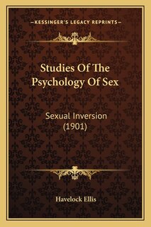 Front cover_Studies Of The Psychology Of Sex
