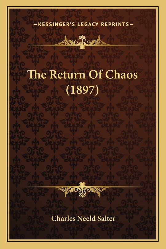 Front cover_The Return Of Chaos (1897)