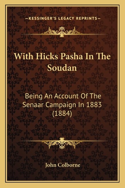 Front cover_With Hicks Pasha In The Soudan