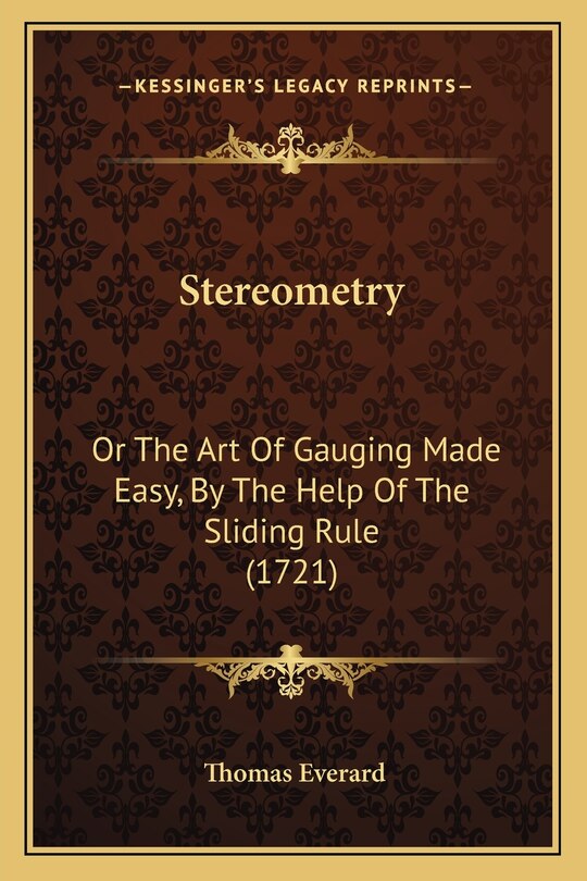 Front cover_Stereometry